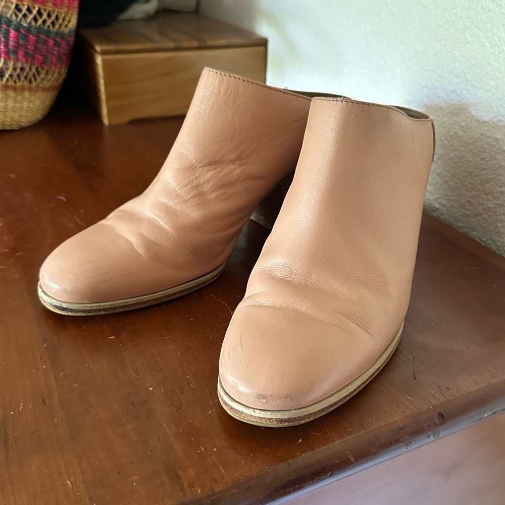 Rachel Comey pink leather Mars mules - 9